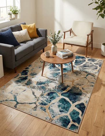 Navy Blue Gossamer Rug