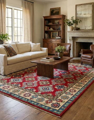 5' 6 x 7' 9 Hand Knotted Kazak Rug