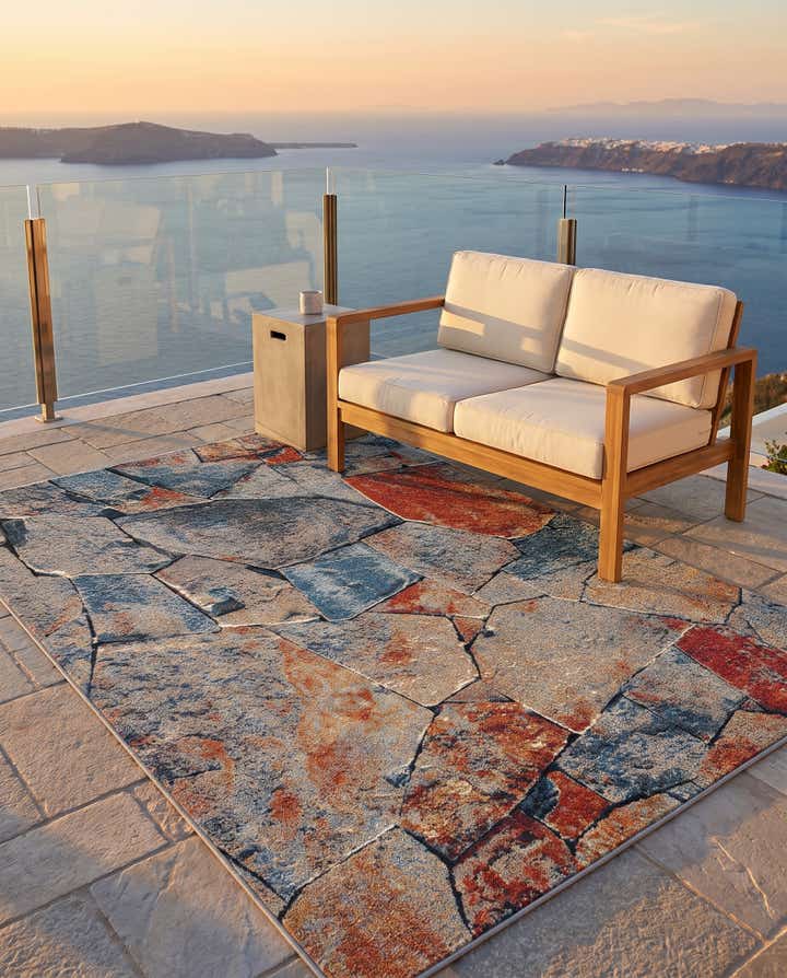 5' x 8' Easy-Clean Modern Indoor / Outdoor Rug