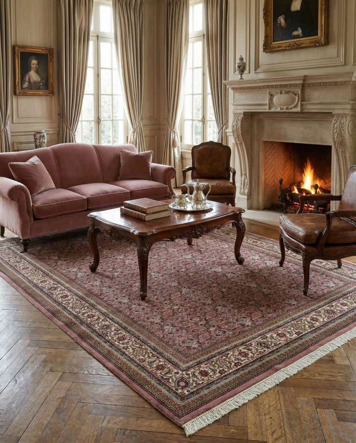 8' 4 x 11' 5 Hand Knotted Farahan Wool Rug