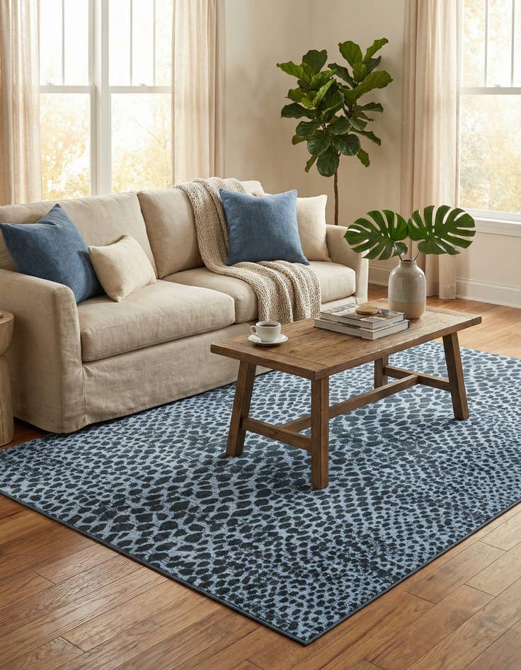 Detail image of 5' 3 x 8' Kamala Washable Rug