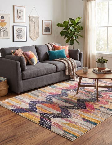 4' x 6' Washable Vivid Rug