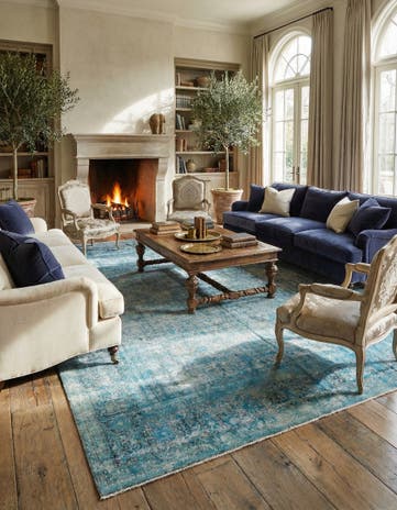 9' 7 x 13' 2 Vintage Royal Wool Rug