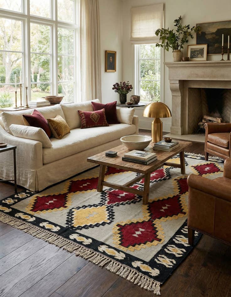 Detail image of 8' x 10' 4 Hand Knotted Darya Wool Rug