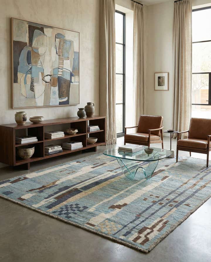 9' 6 x 11' 9 Hand Knotted Beni Marok Rug