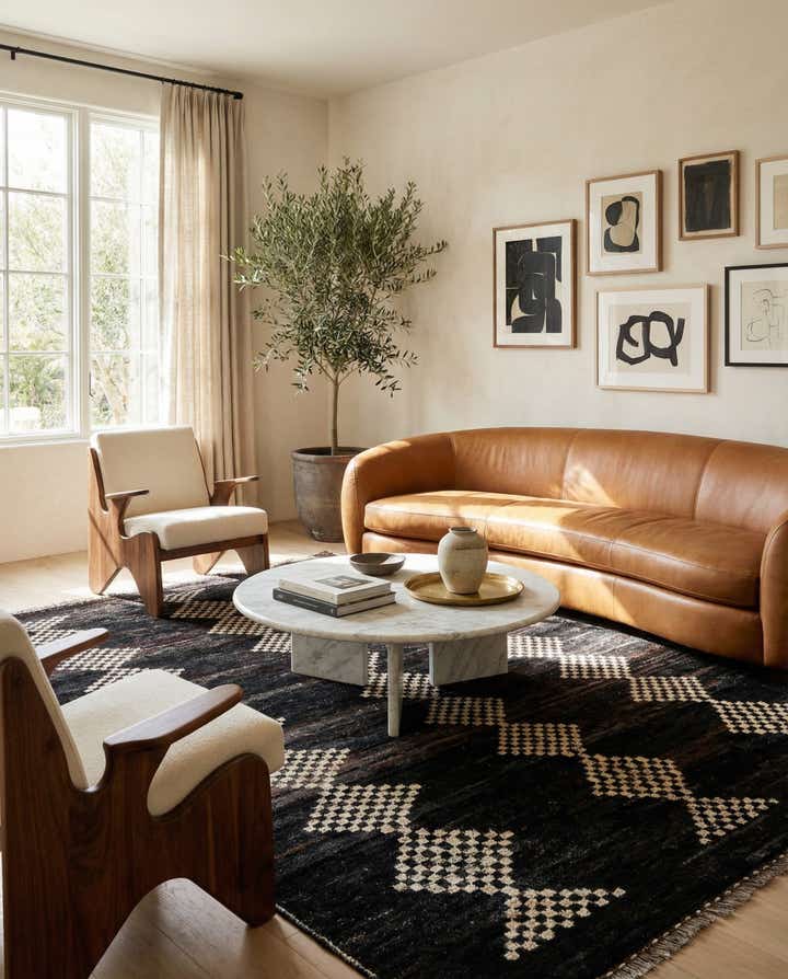 5' 11 x 7' 11 Hand Knotted Moroccan Wool Rug