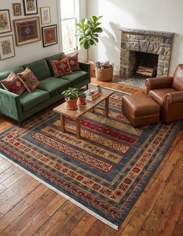8' x 8' Kashkuli Gabbeh Square Rug