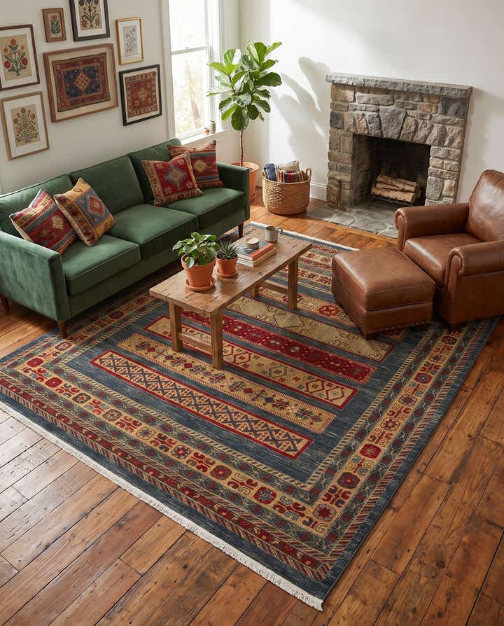 8' x 8' Kashkuli Gabbeh Square Rug