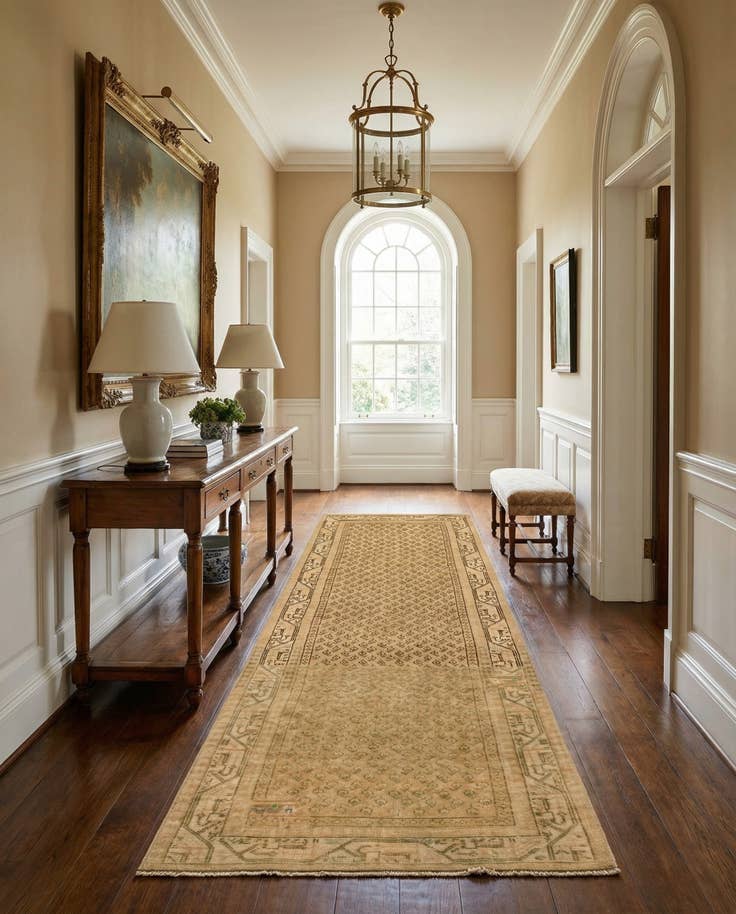 Detail image of 3' 2 x 10' 1 Hand Knotted Ultra Vintage Persian Wool Runner Rug