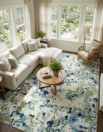 10' 6 x 16' 5 Washable Theia Rug