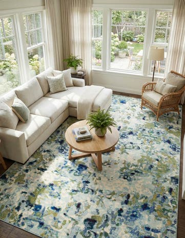10' 6 x 16' 5 Washable Theia Rug