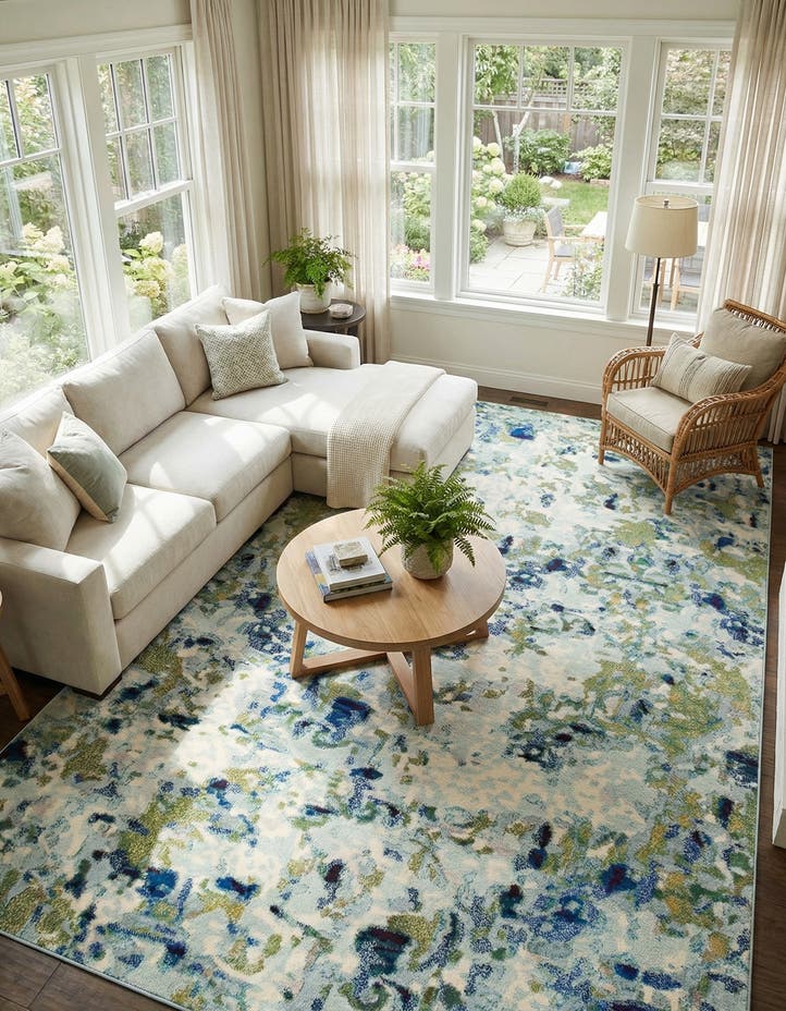 10' 6 x 16' 5 Washable Theia Rug