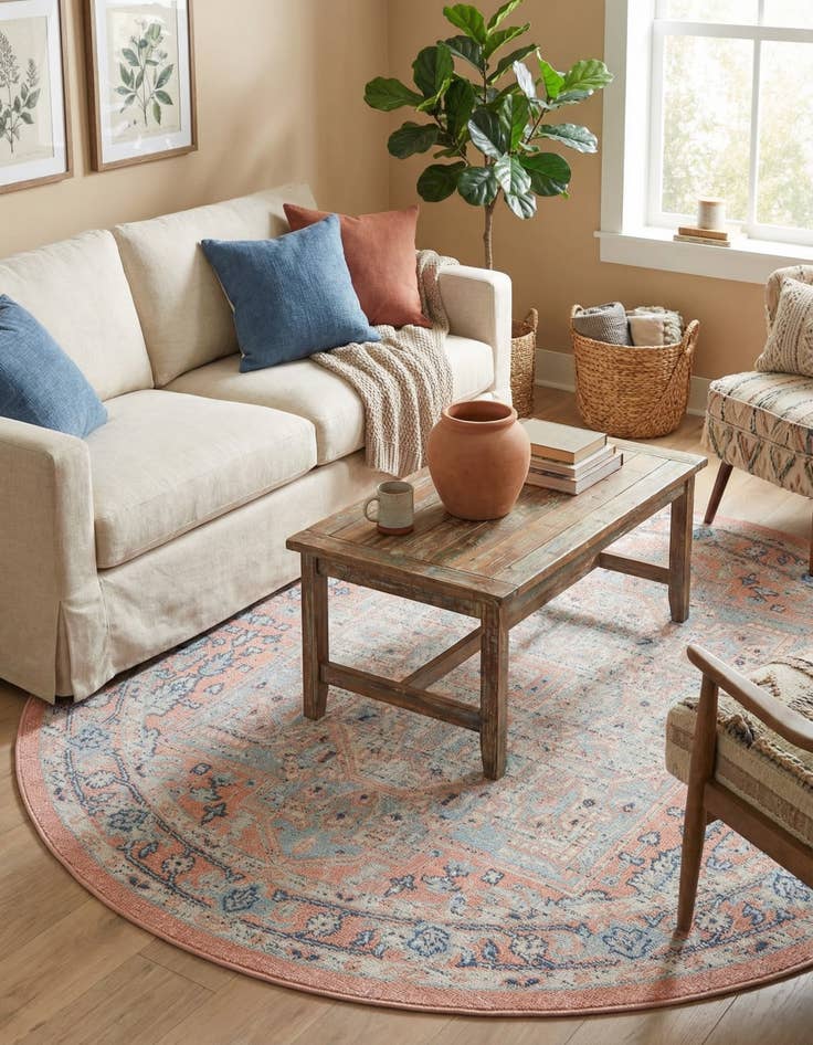 Detail image of  5' 3 x 5' 3 Whitney Round Rug