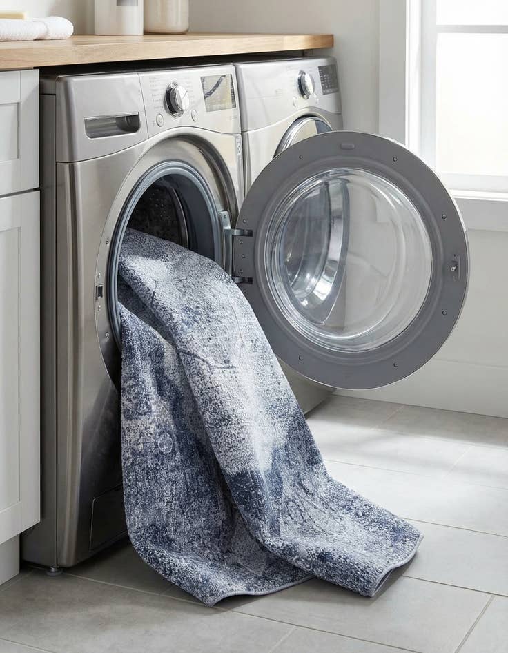 Detail image of 7' 10 x 7' 10  Washable Yara Round Rug