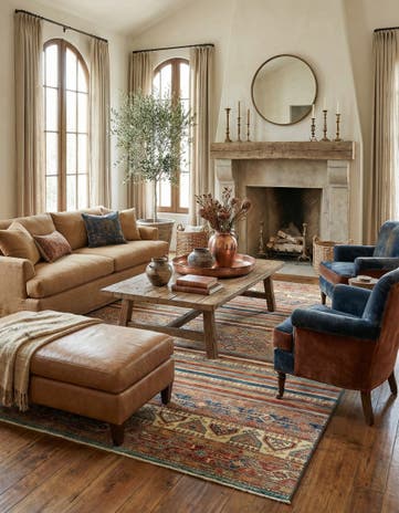 6' 9 x 9' 8 Hand Knotted Ariana Ziegler Rug