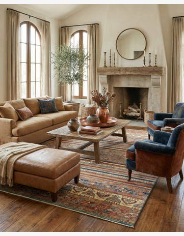 6' 9 x 9' 8 Hand Knotted Ariana Ziegler Rug