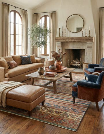6' 9 x 9' 8 Hand Knotted Ariana Ziegler Rug