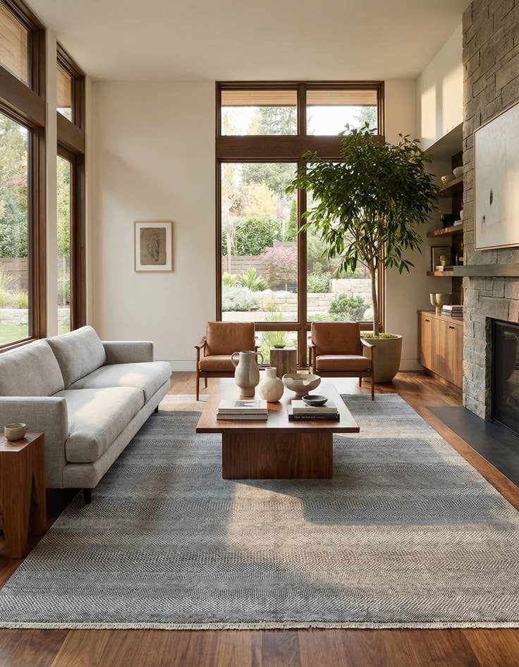 Detail image of 8' 6 x 11' 9 Kamla Wool Rug