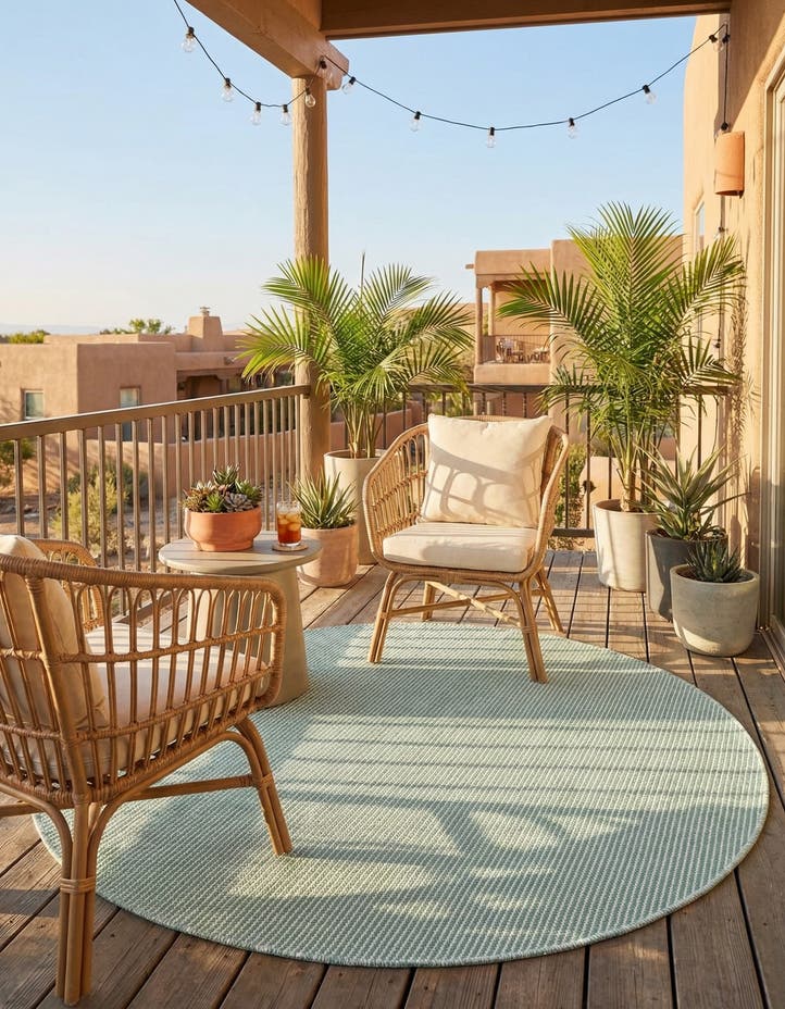 5' 1 x 5' 1 Easy-Clean Jill Zarin Palm Springs...