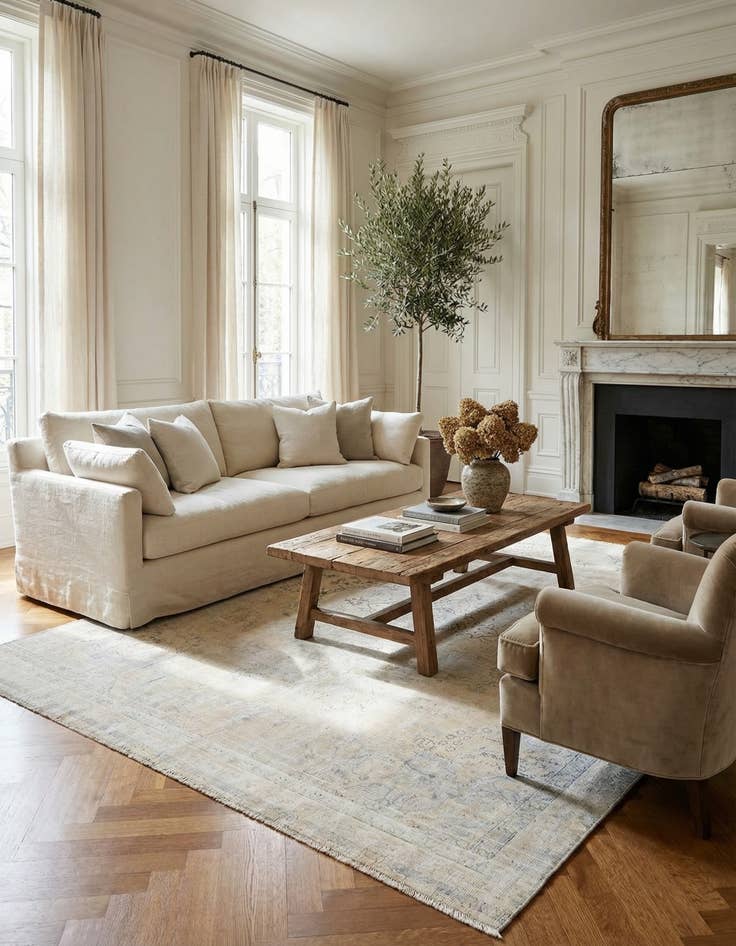 Detail image of 8' 2 x 11'  Hand Knotted Ultra Vintage Persian Wool Rug