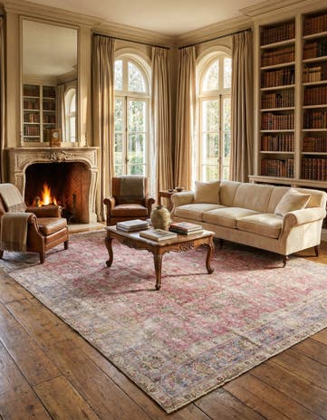 10' x 12' 8 Hand Knotted Ultra Vintage Persian Wool Rug