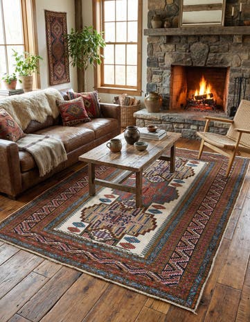 5' 2 x 7' 4 Hand Knotted Kars Wool Rug