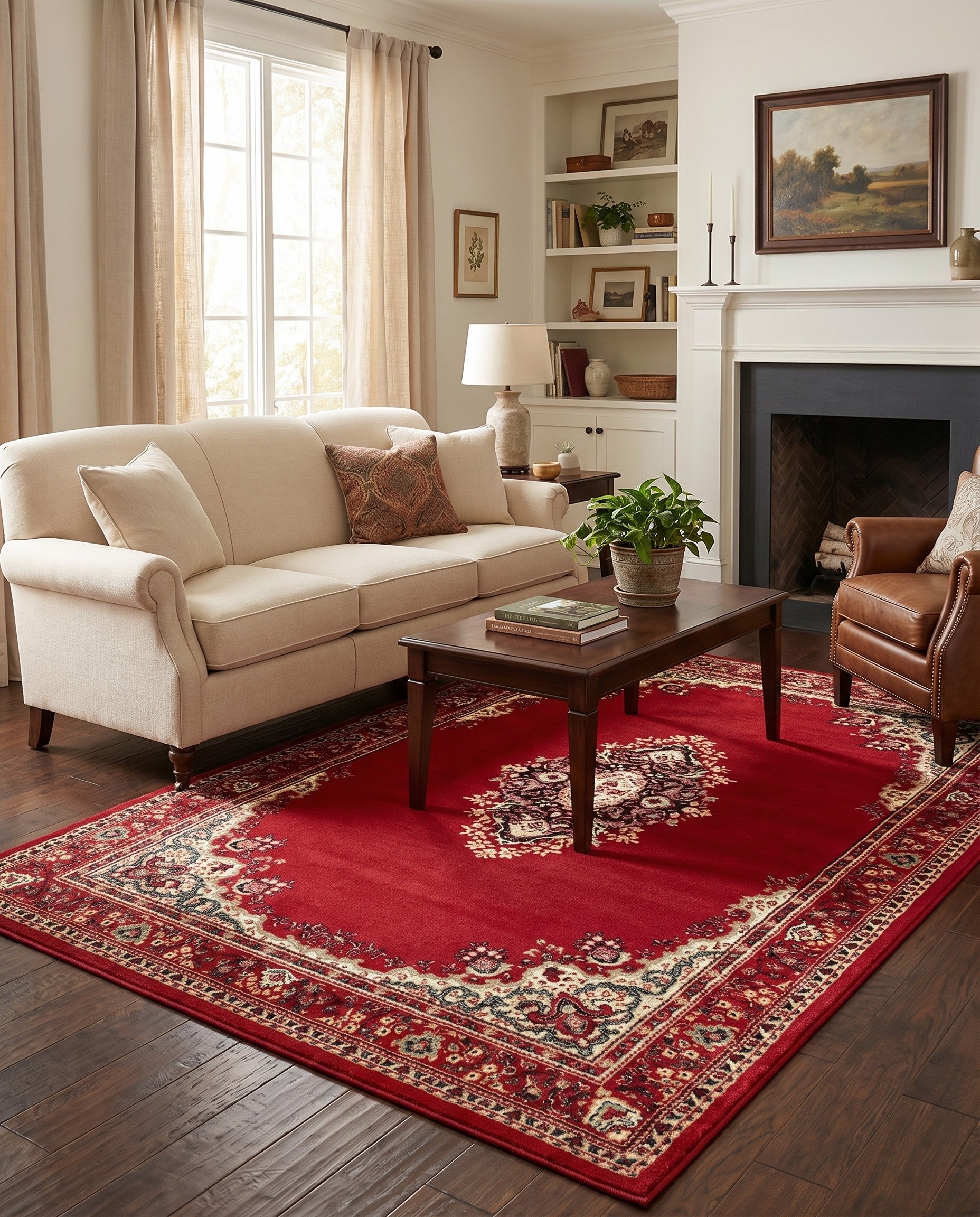 5' 3 x 8' Mashad Design Rug