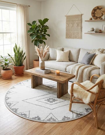 7' 10 x 7' 10 Oslo Round Rug