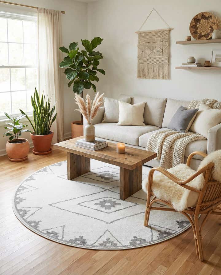 7' 10 x 7' 10 Oslo Round Rug
