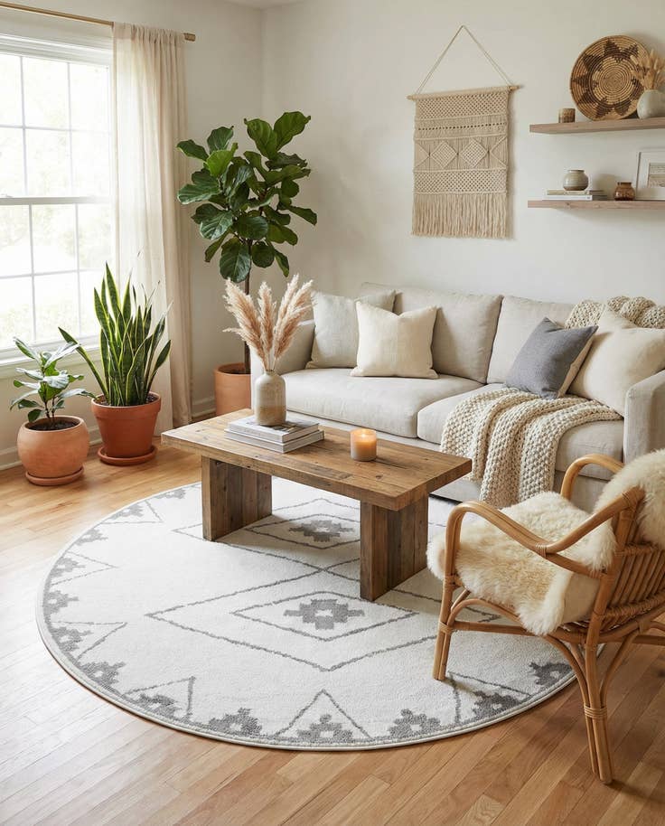 Detail image of 7' 10 x 7' 10 Oslo Round Rug