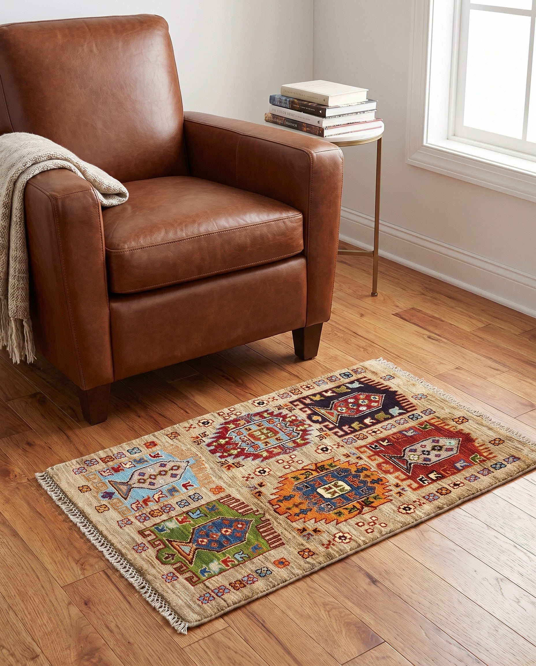 2' x 3' Hand Knotted Ariana Ziegler Rug