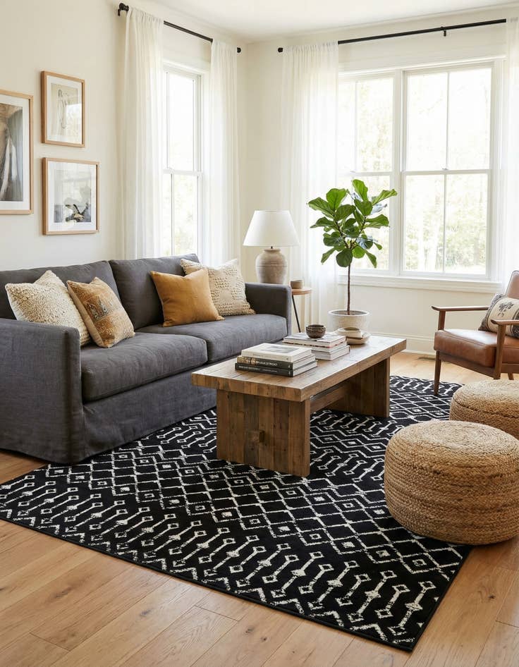 Detail image of 7' x 10' Kasbah Trellis Rug