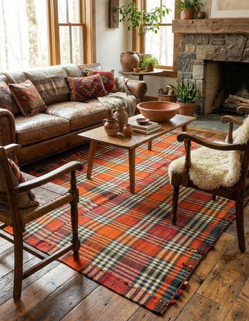 5' 1 x 7' 1 Jajim Wool Rug