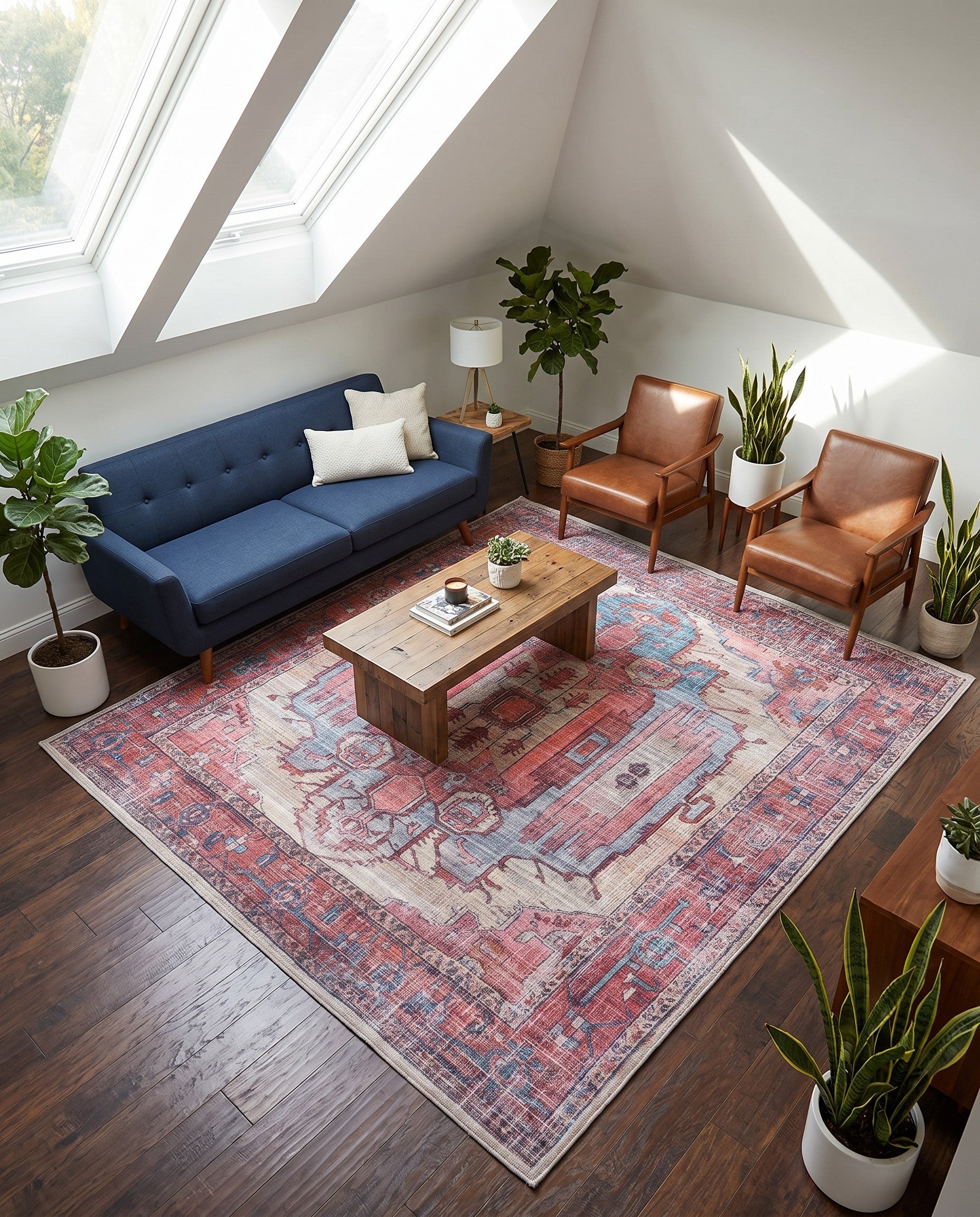 7' 10 x 7' 10 Washable Maahru Square Rug