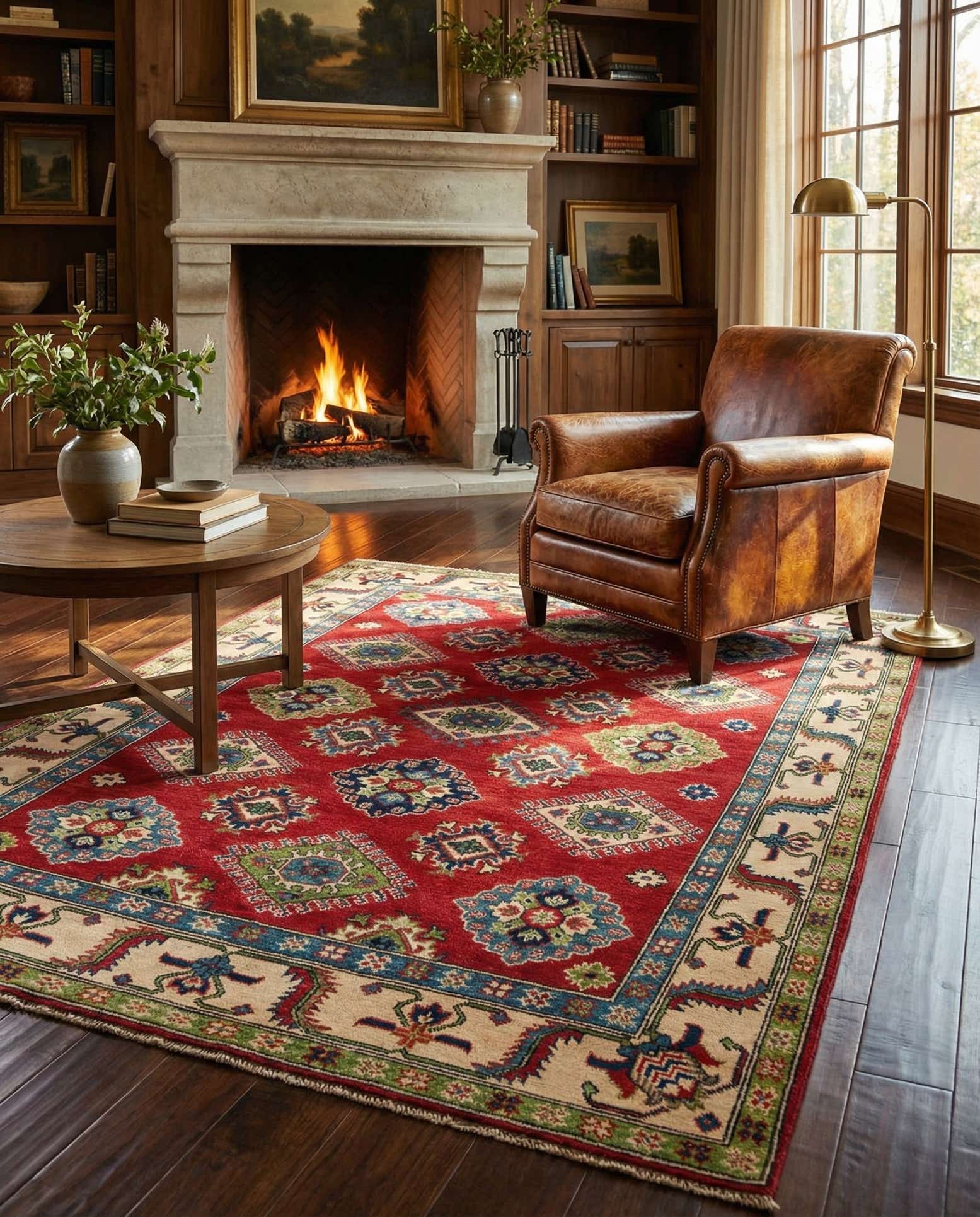 5' 1 x 7' 1 Hand Knotted Kazak Rug