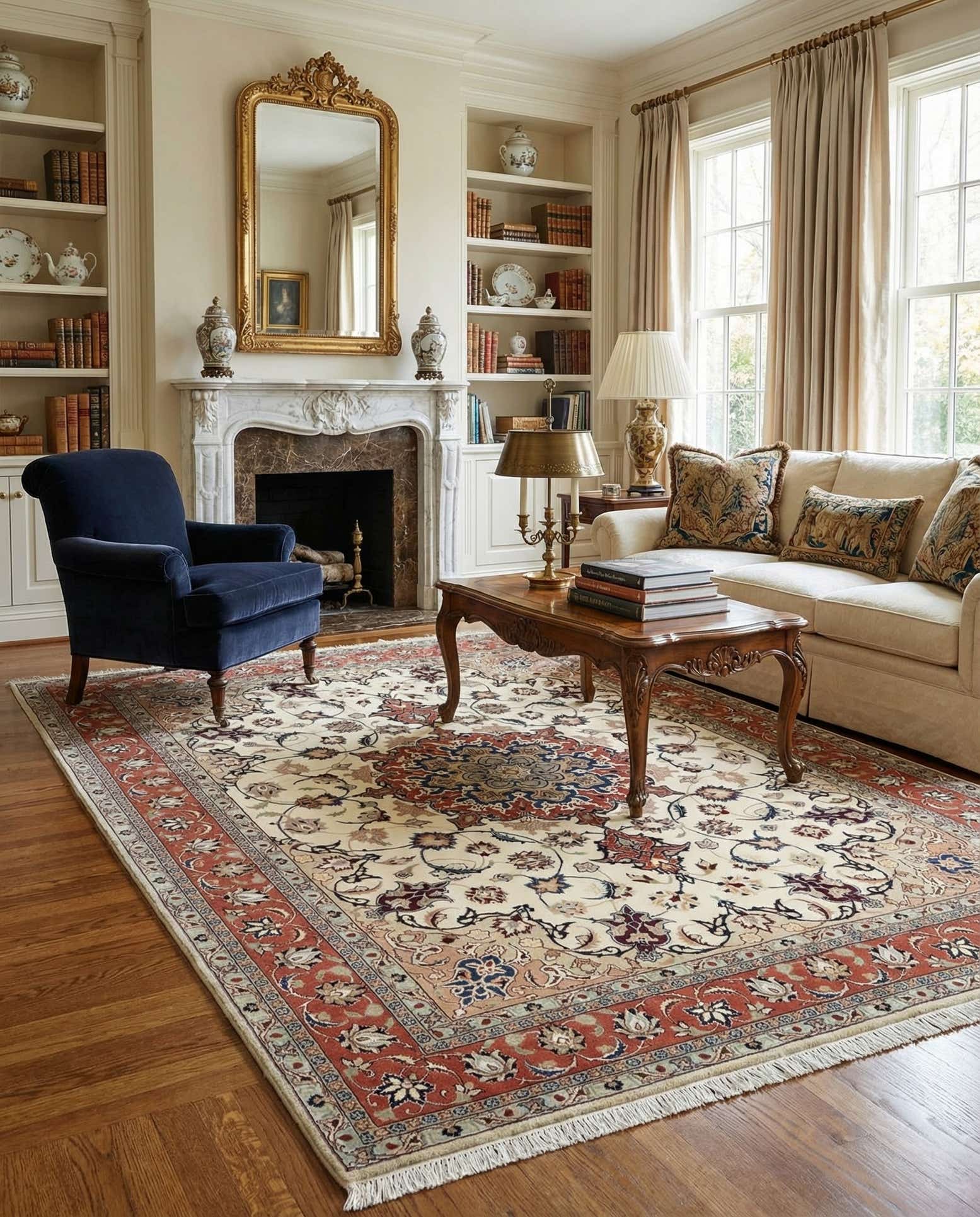 5' 1 x 6' 8 Tabriz Rug