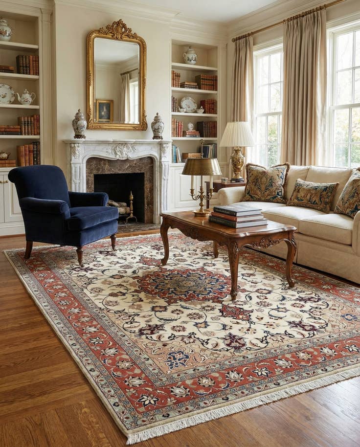 Detail image of 5' 1 x 6' 8 Tabriz Rug