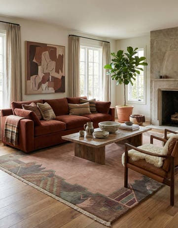 8' 5 x 11' 3 Hand Knotted Tibet Wool Rug