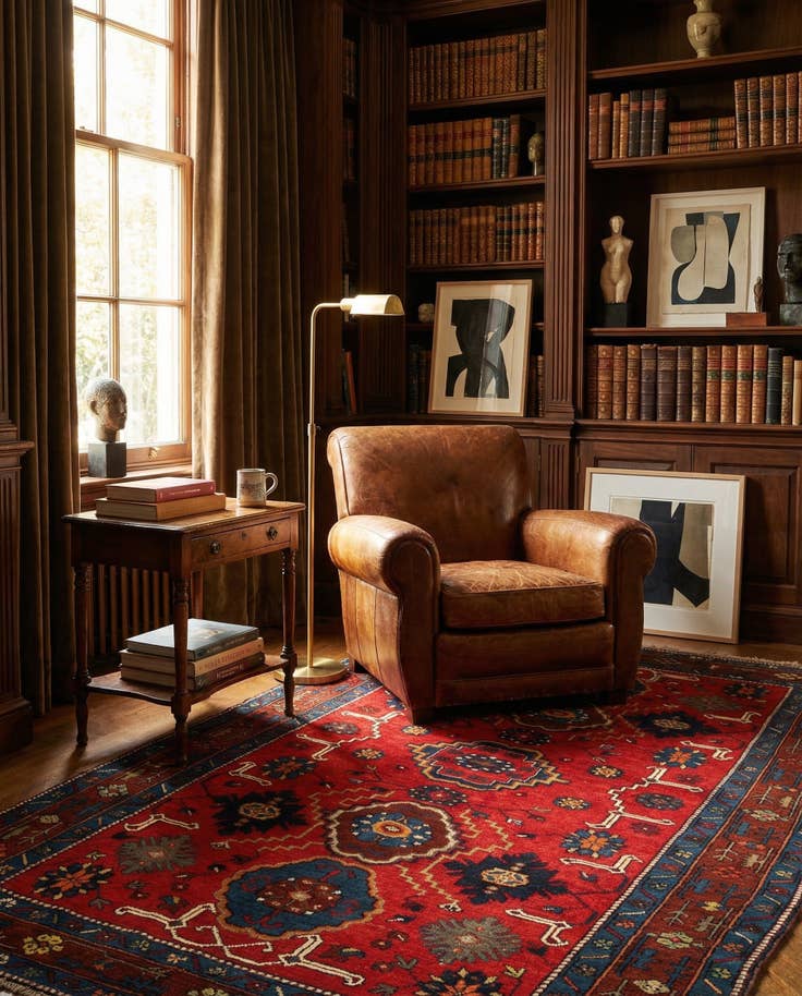 Detail image of 4' 3 x 7' 2 Shirvan Rug