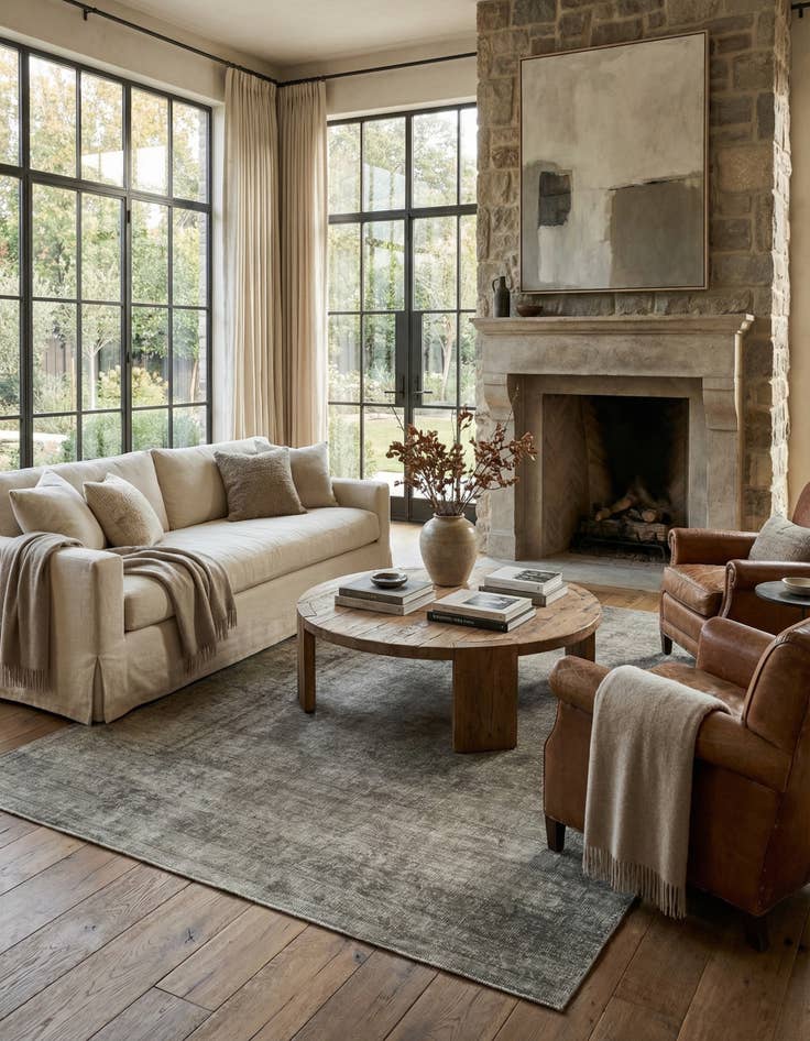 Detail image of 5' 8 x 6' 11 Vintage Royal Wool Rug