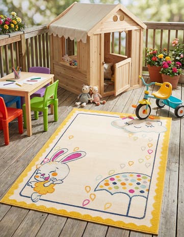 5' 3 x 7' 7 Easy-Clean Indoor / Outdoor Rug