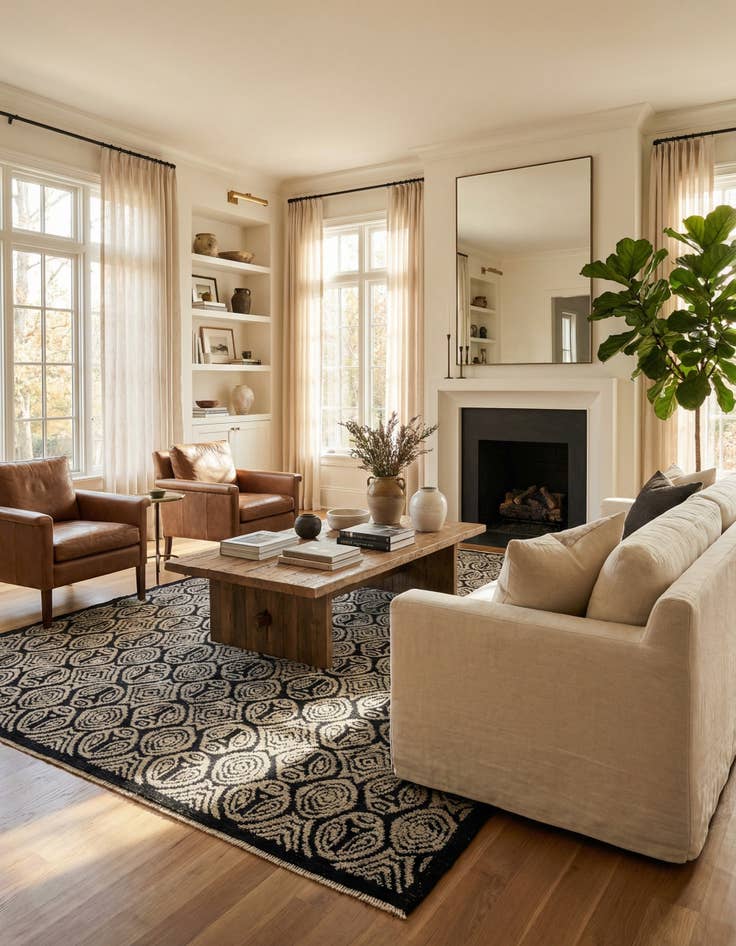 Detail image of 9' x 12' 8  Hand Knotted Darya Wool Rug