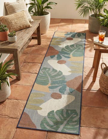 2' 7 x 12' Easy-Clean Baja Indoor / Outdoor Runner Rug
