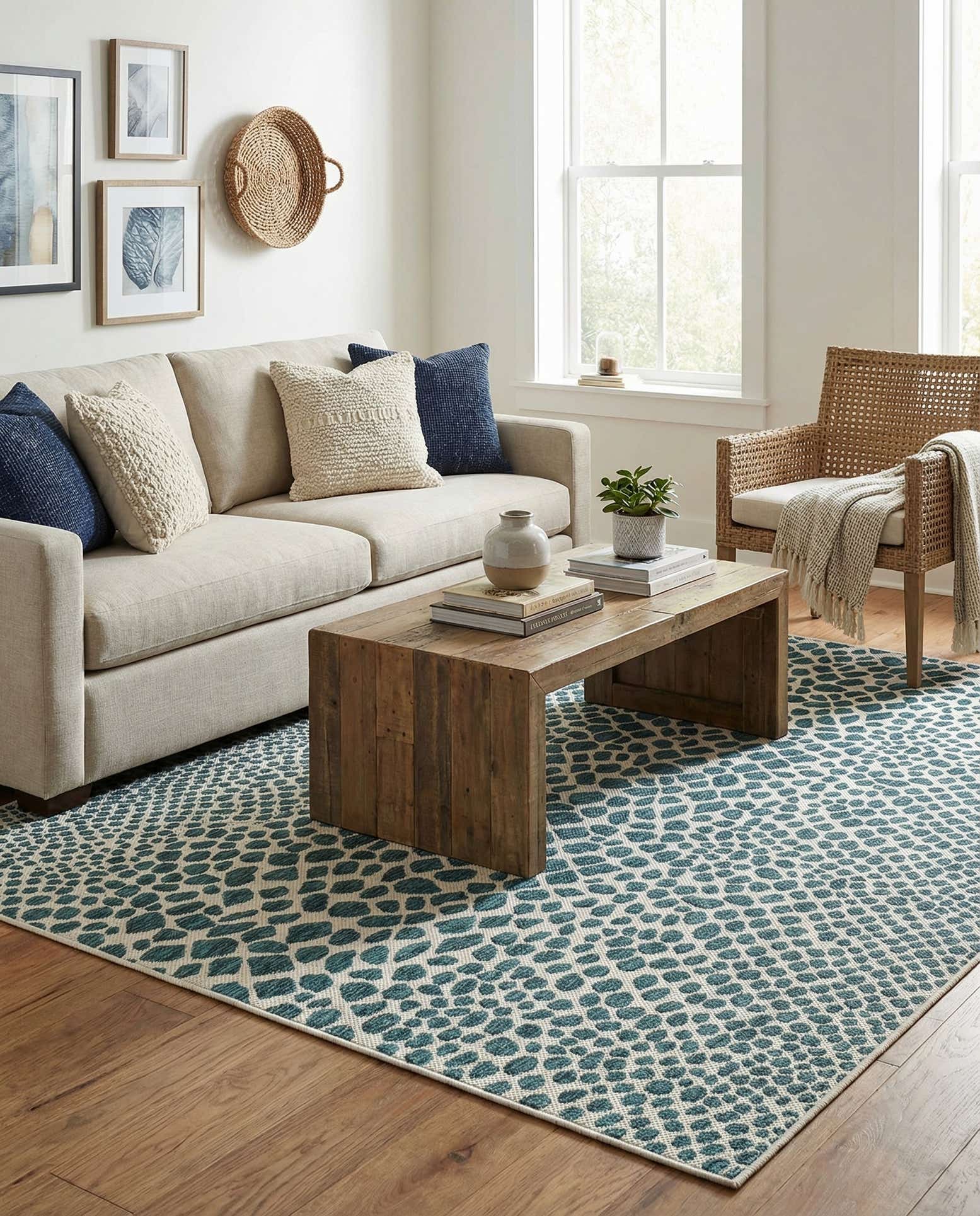 5' 3 x 8' Easy-Clean Jill Zarin Cape Town Indoor / Outdoor Rug