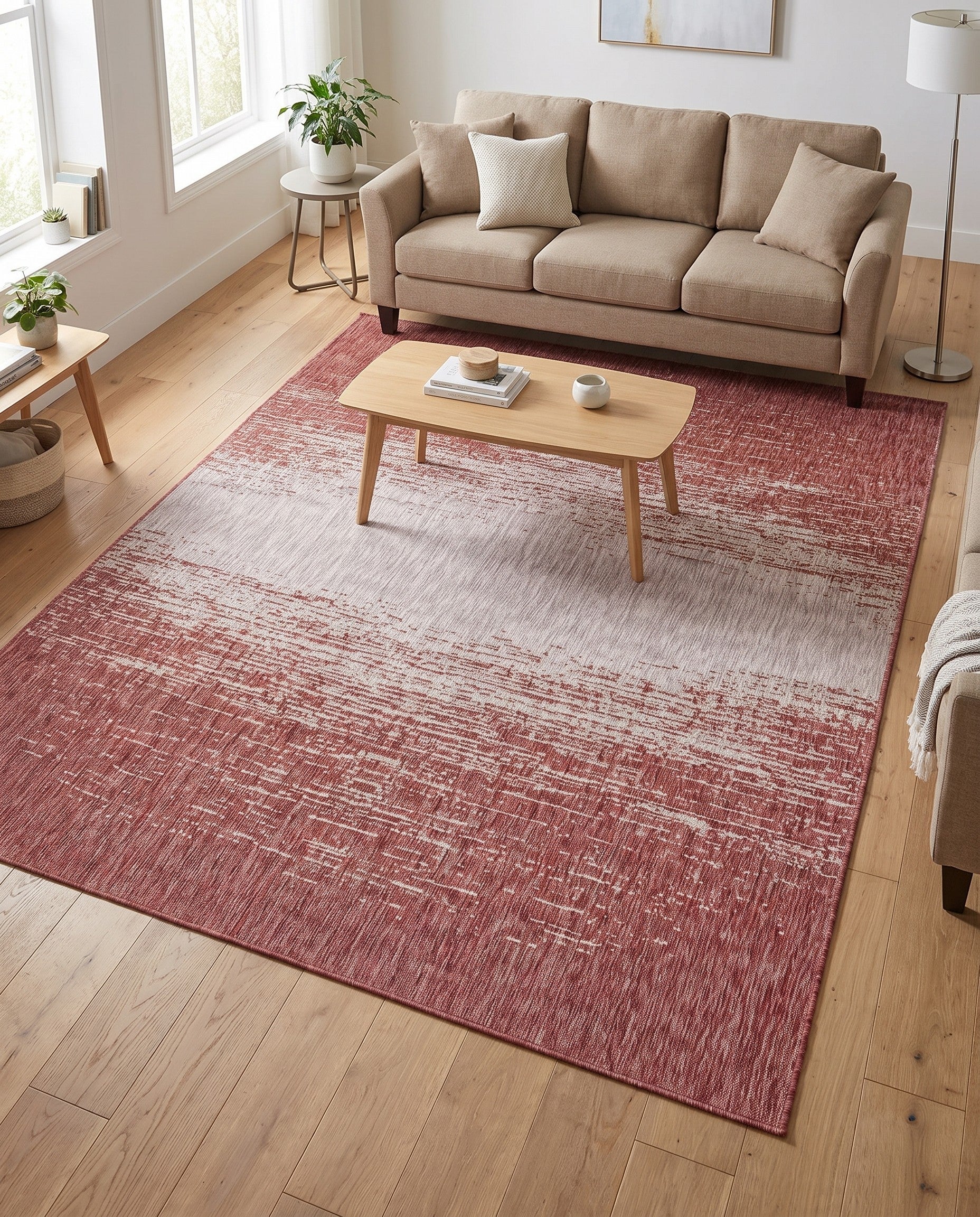 7' x 10' Easy-Clean Modern Indoor / Outdoor Rug