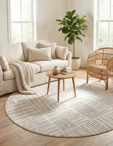7' 10 x 7' 10 Hanahan Round Rug