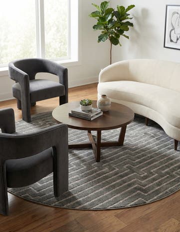 7' 10 x 7' 10 Vogue Geo Round Rug