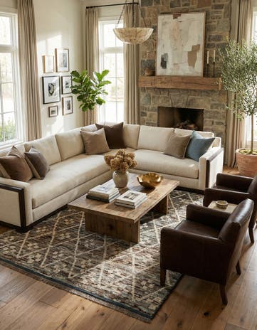 6' 9 x 9' 10 Hand Knotted Darya Wool Rug