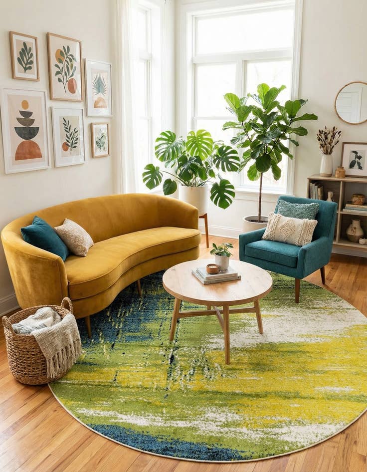 Detail image of 8' x 8' Florence Round Rug