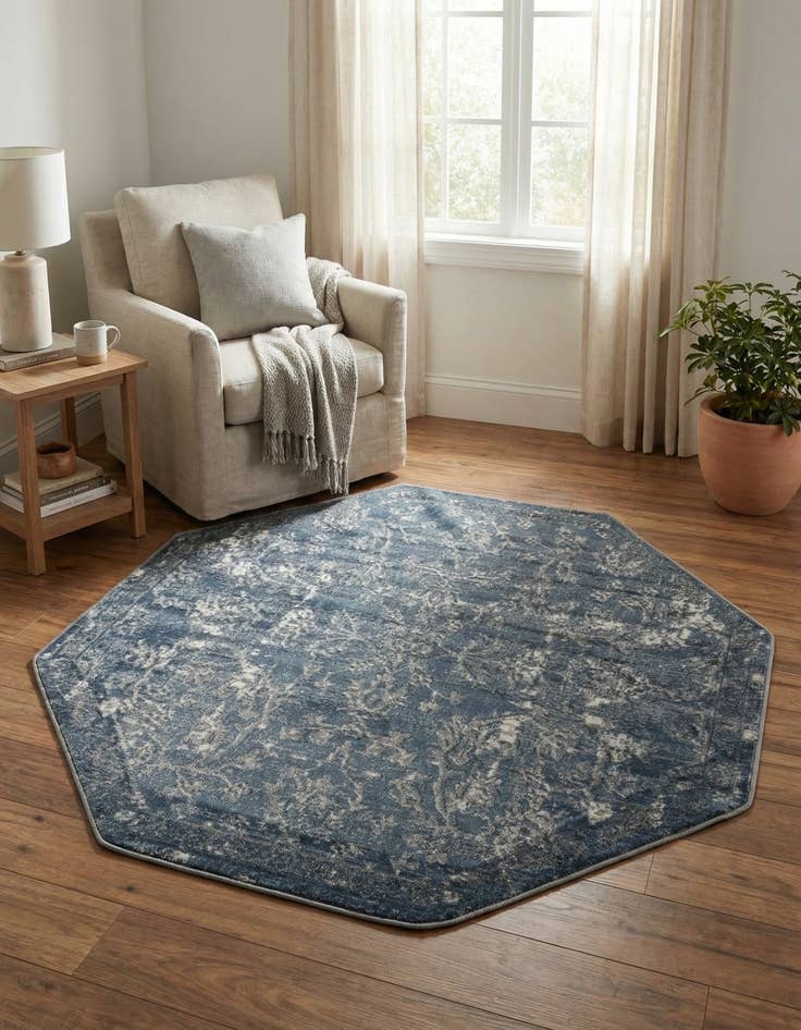 Detail image of 5' 3 x 5' 3 Oregon Octagon Rug